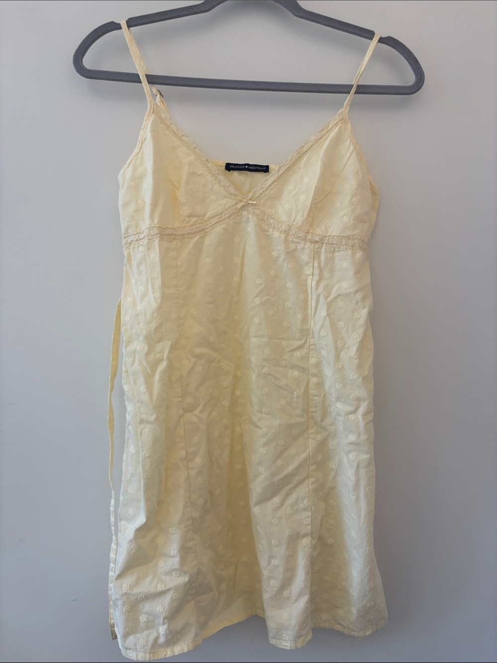 Pale Yellow Embroidered Dress